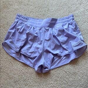 Lululemon Lilac Smoke Hotty Hot Low-Rise Short 2.5”